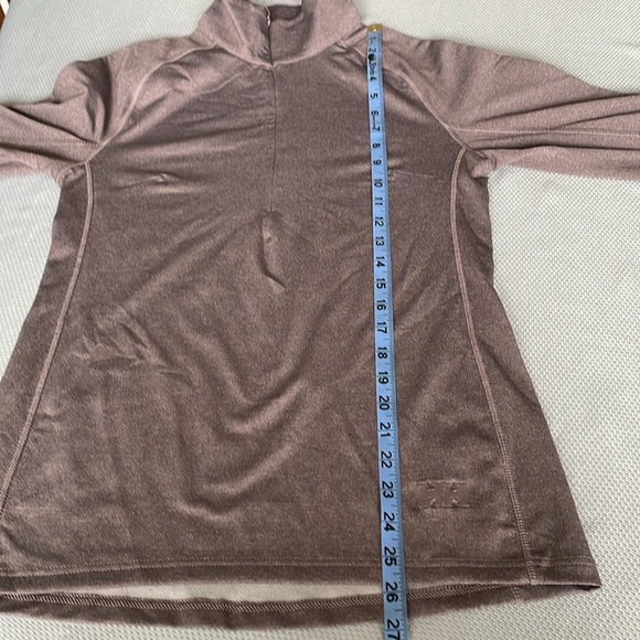 Helly Hansen Women’s Brown Long Sleeve 1/2 Zip Pullover Yellow Stripes Sz. Small - Picture 7 of 9